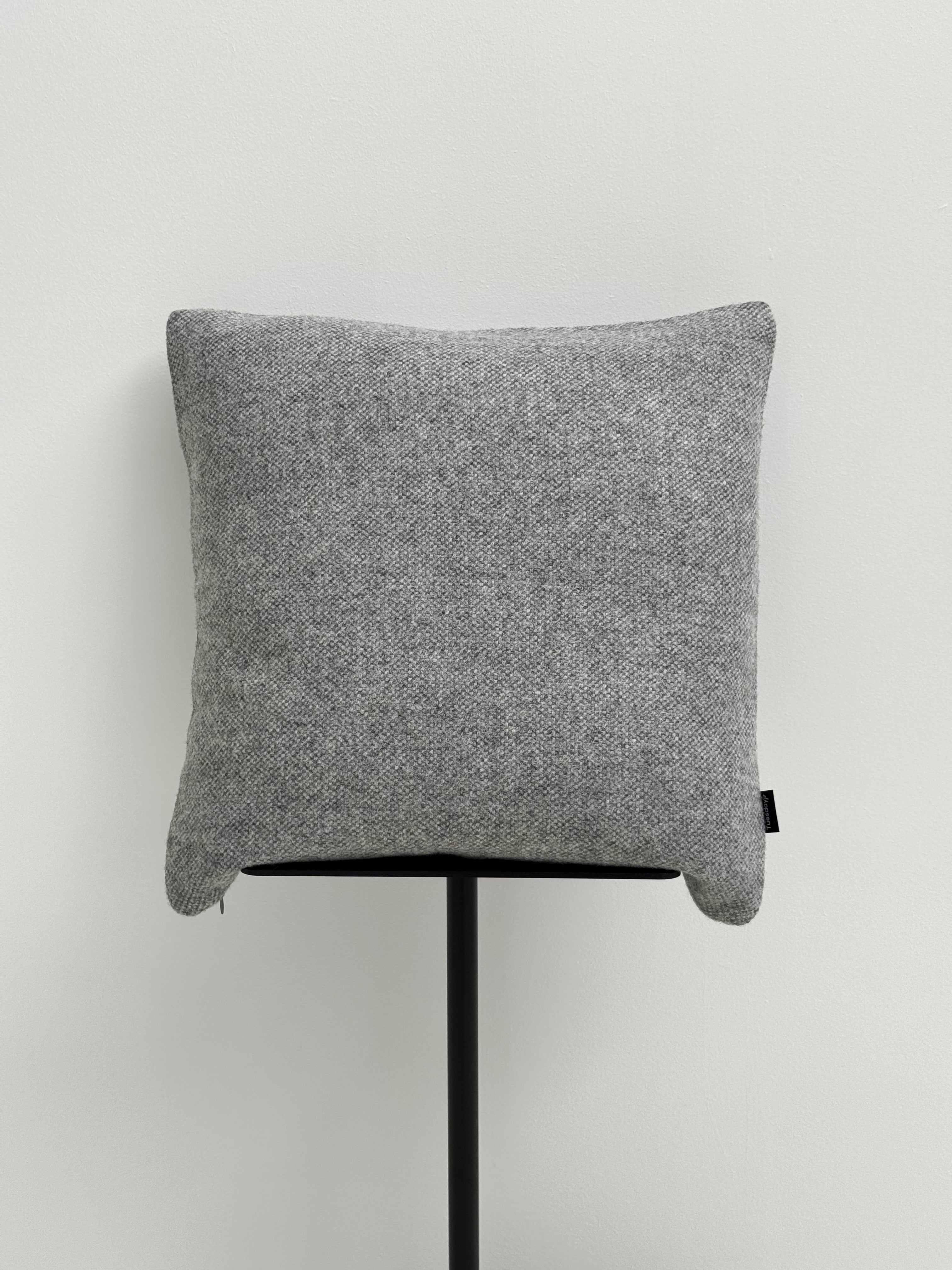 Soft Woolen Pillow - Grey 