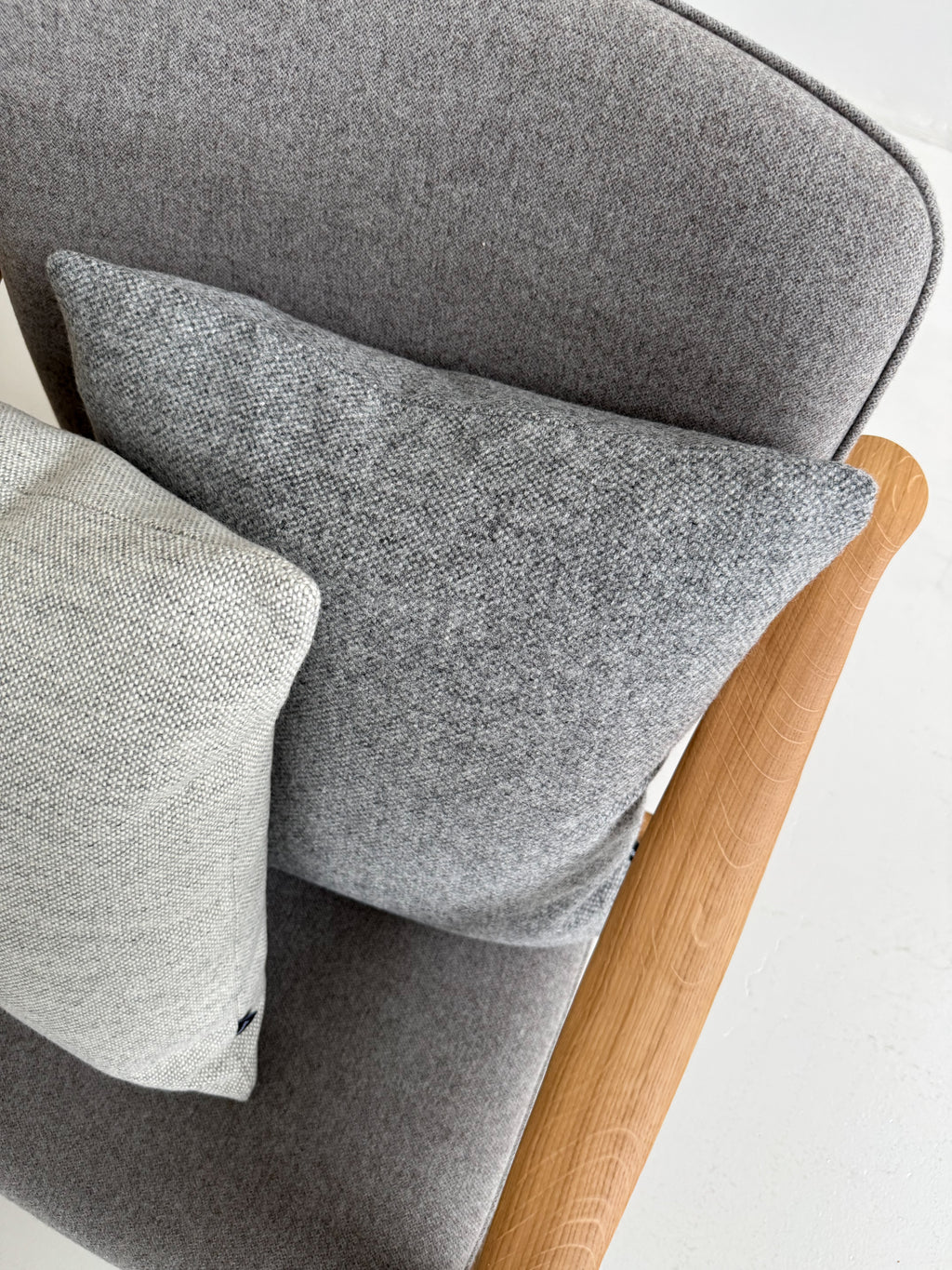 Soft Woolen Pillow - Grey 