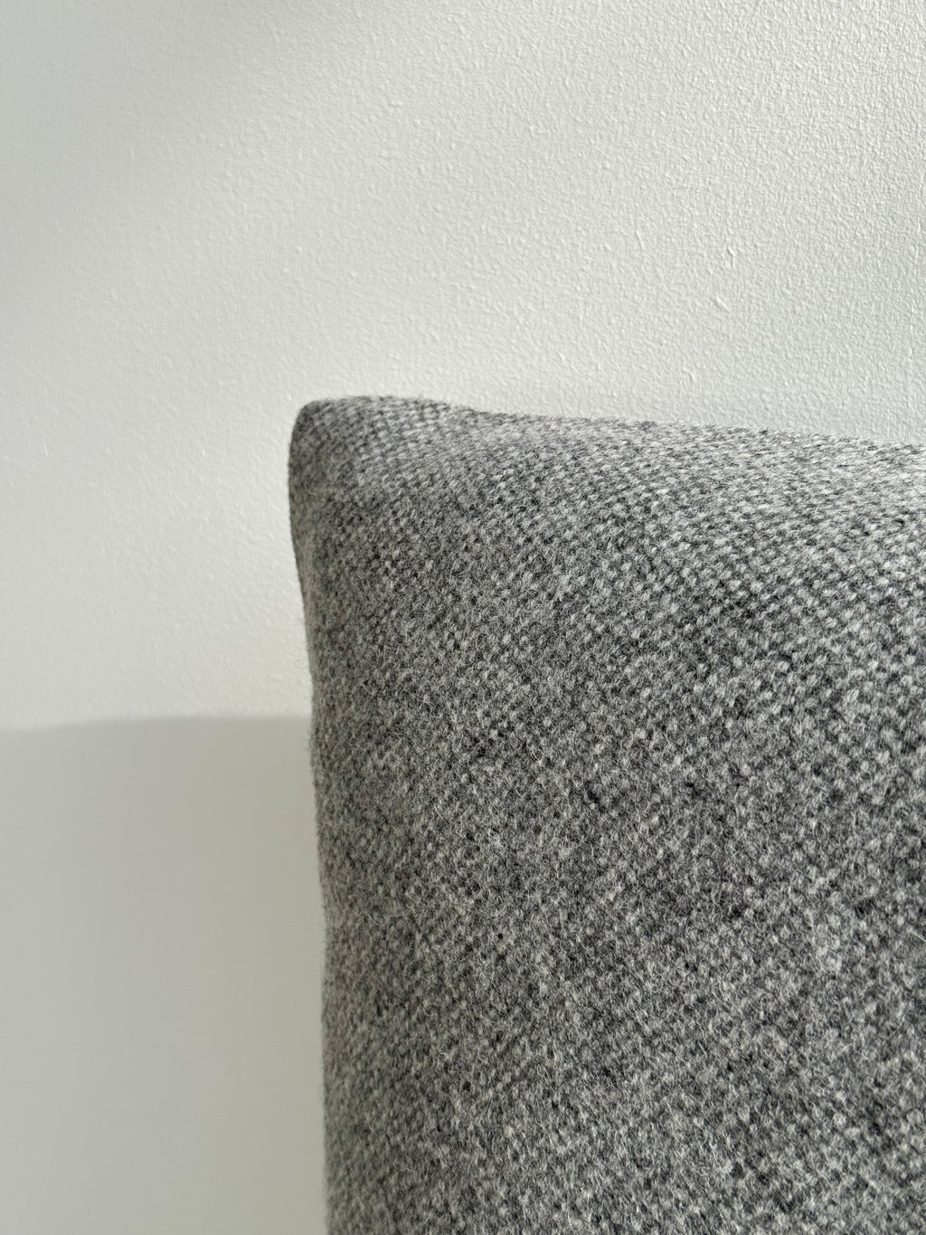 Soft Woolen Pillow - Grey 