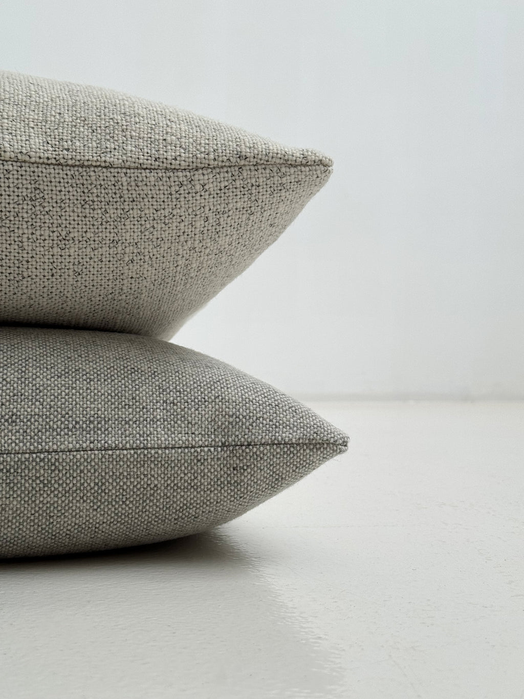 Soft Woolen Pillow - Light Grey 