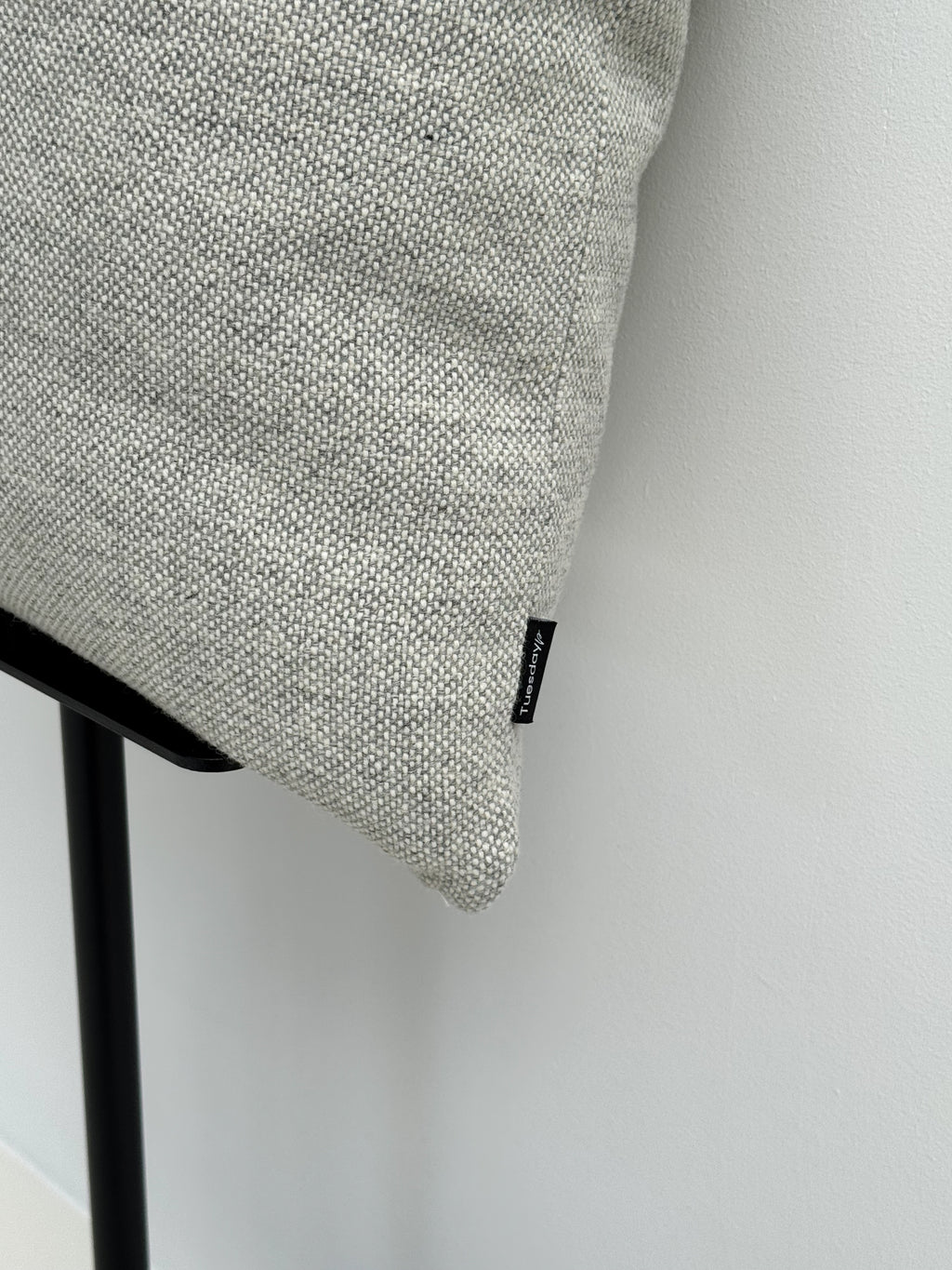 Soft Woolen Pillow - Light Grey 