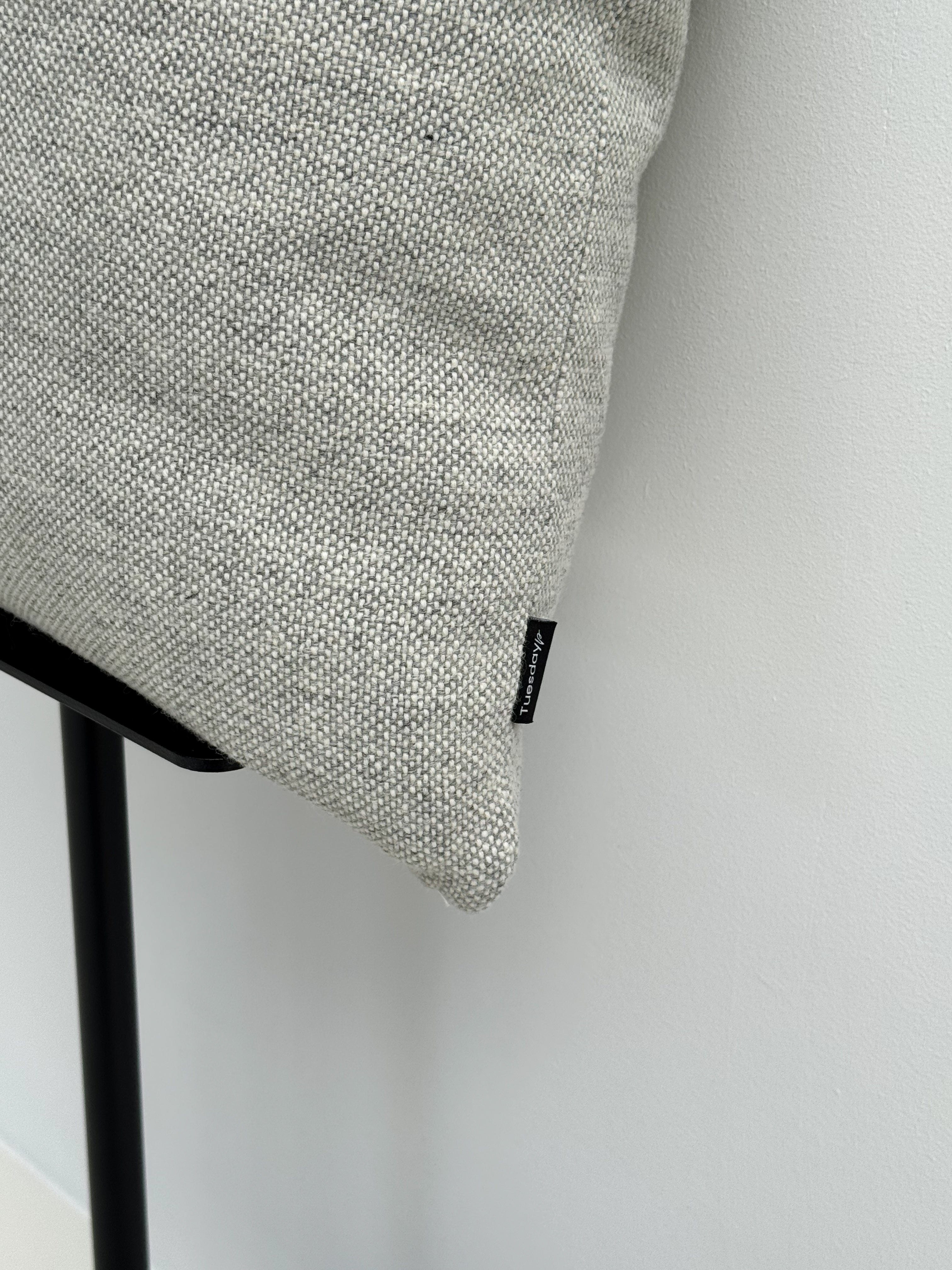 Soft Woolen Pillow - Light Grey 