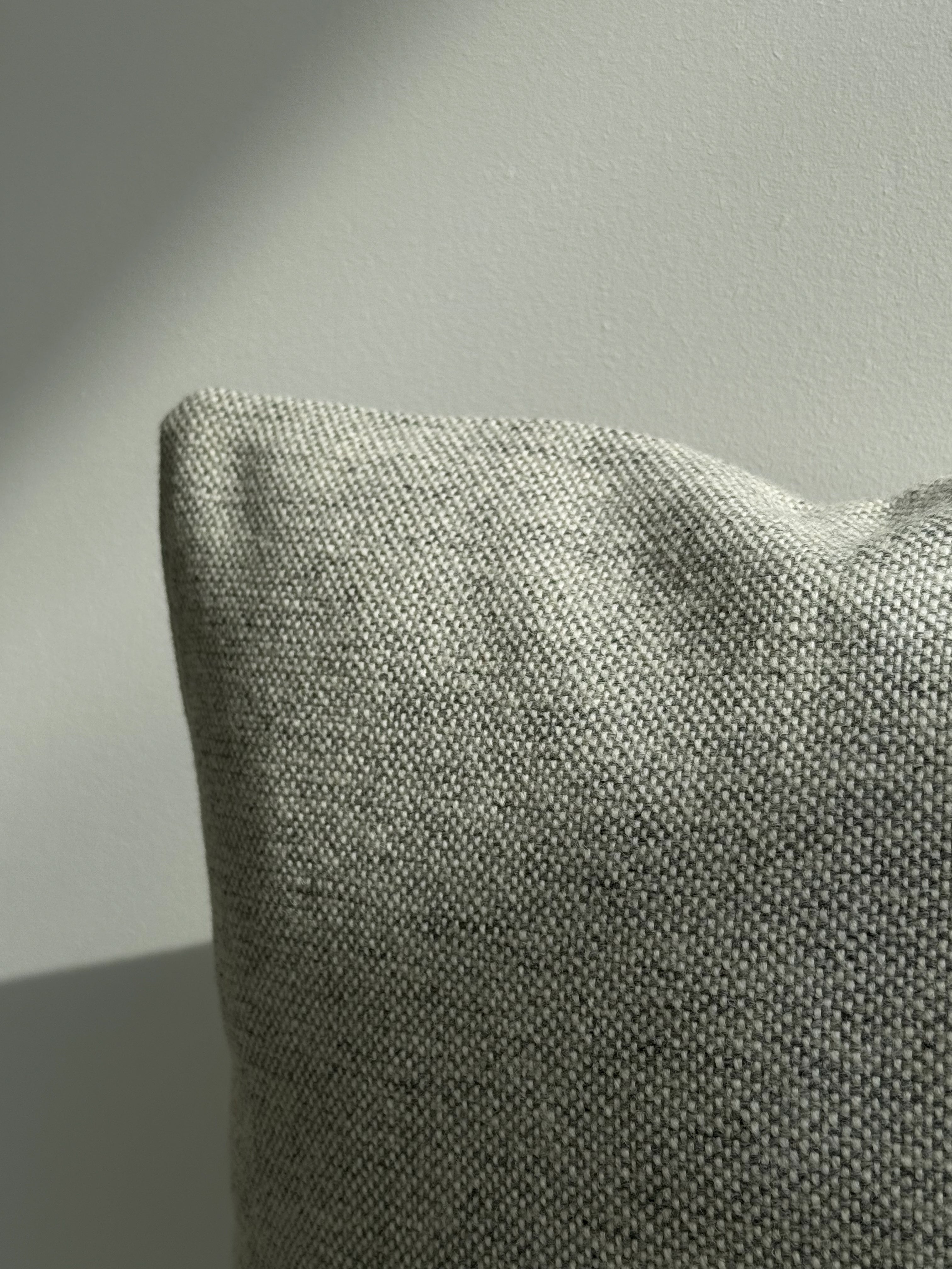 Soft Woolen Pillow - Light Grey 