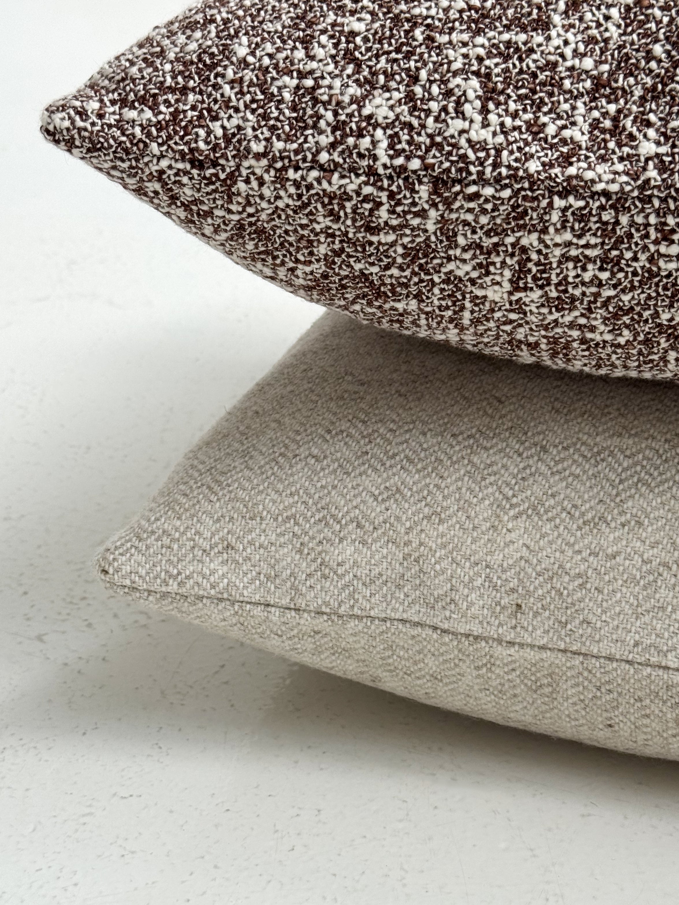 Classic Woolen Pillow - Beige 