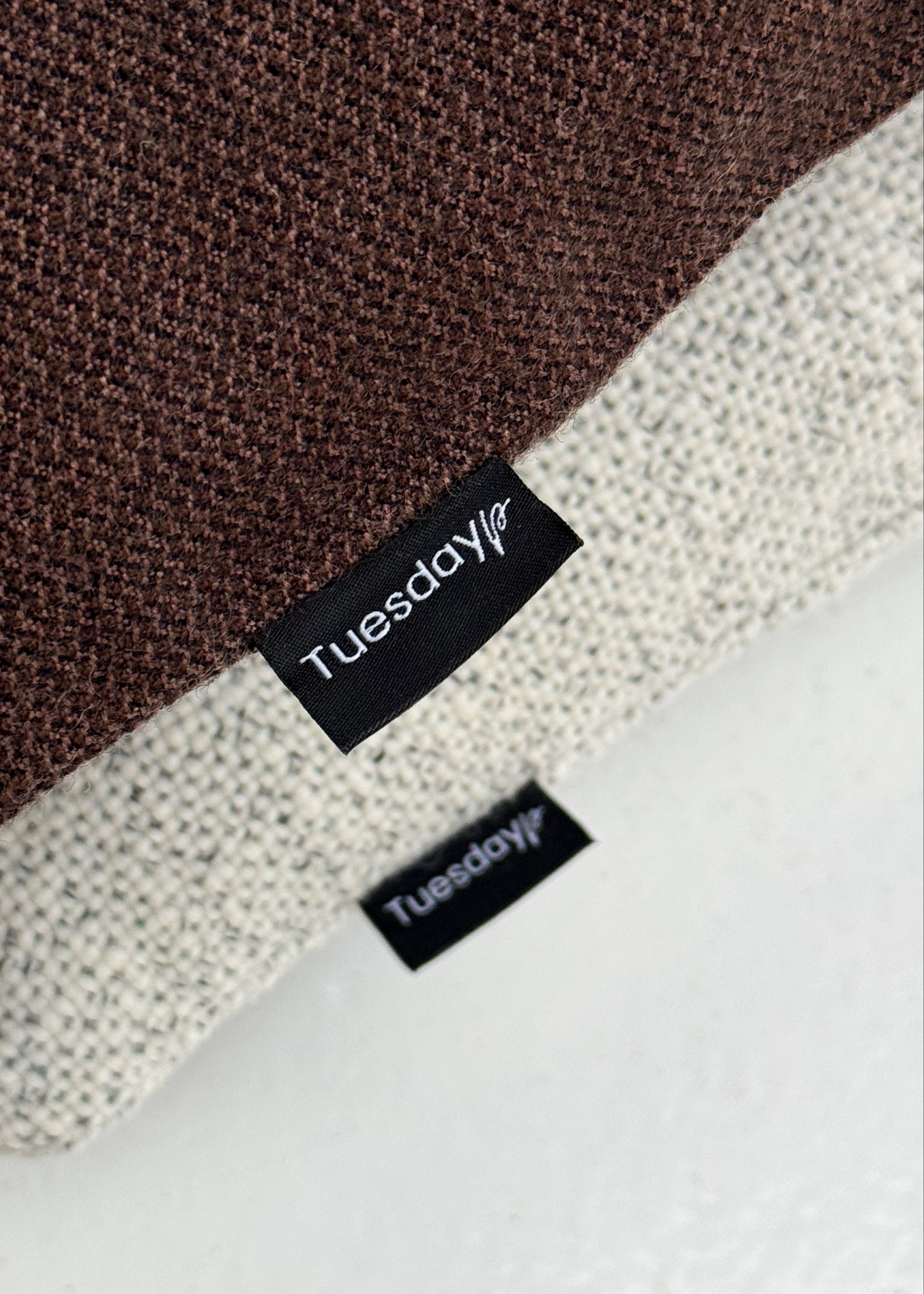 Classic Woolen Pillow - Brown 