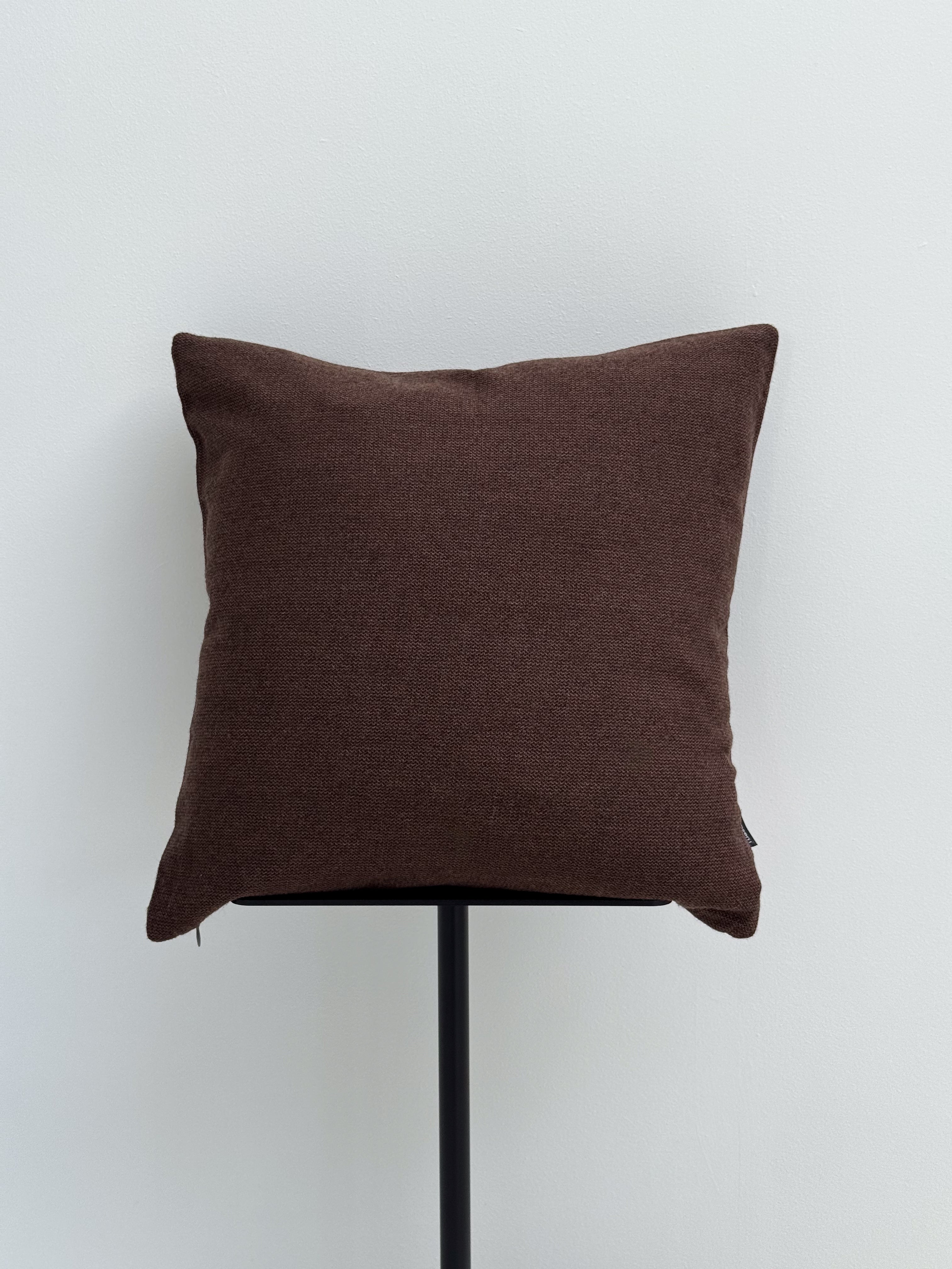 Classic Woolen Pillow - Brown 
