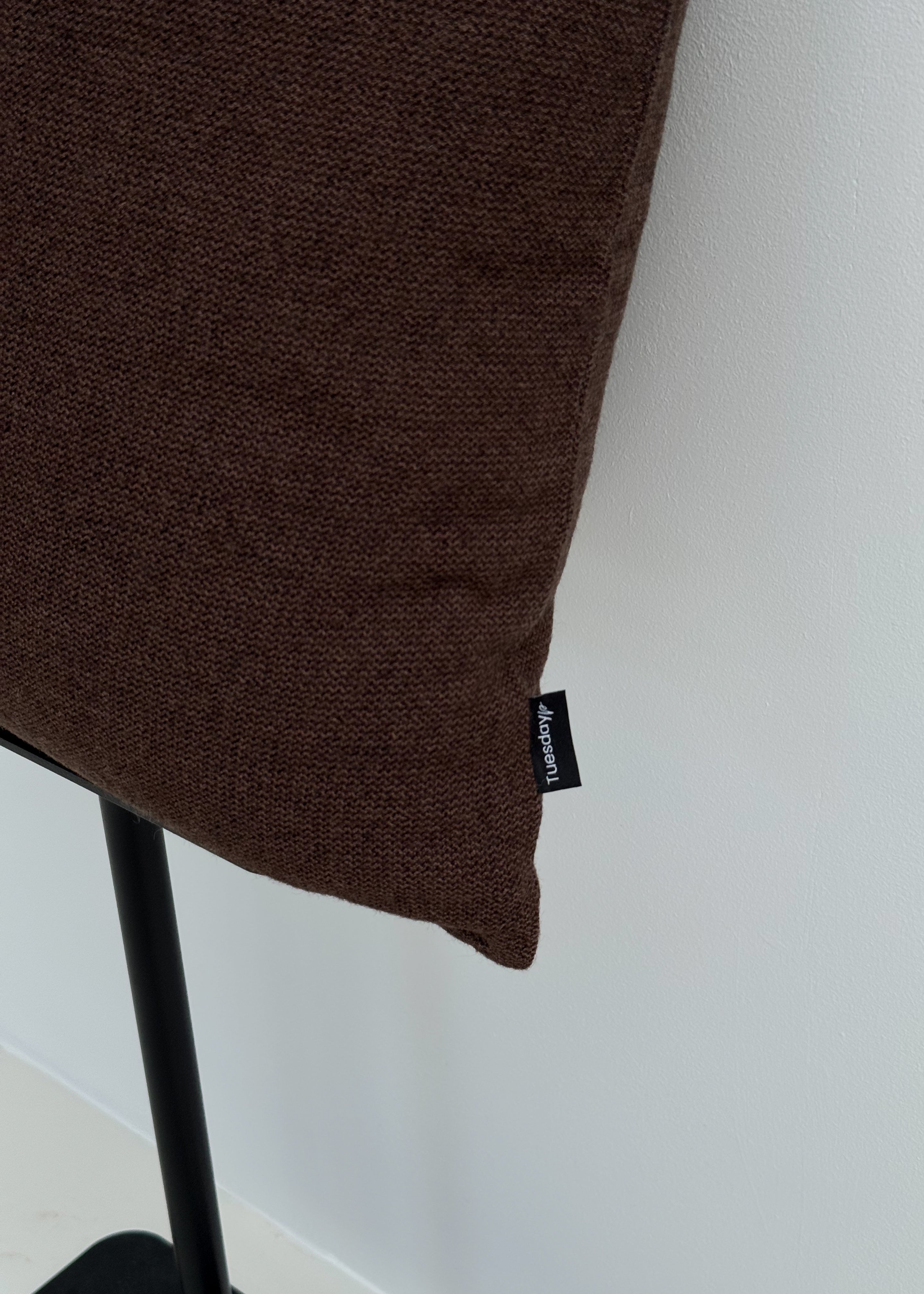 Classic Woolen Pillow - Brown 