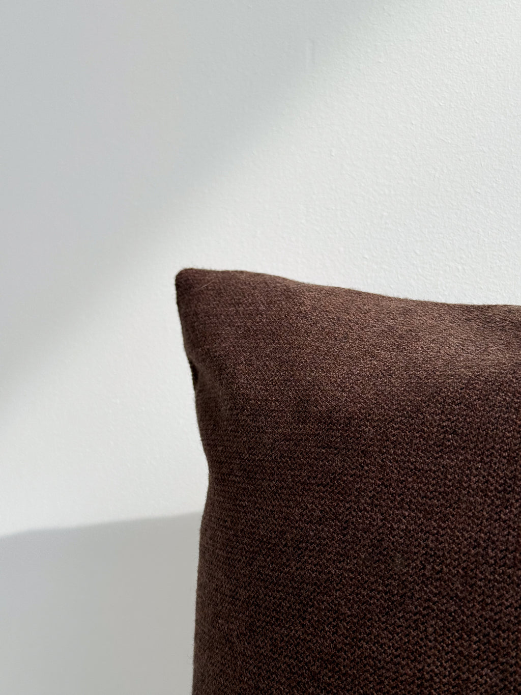 Classic Woolen Pillow - Brown 