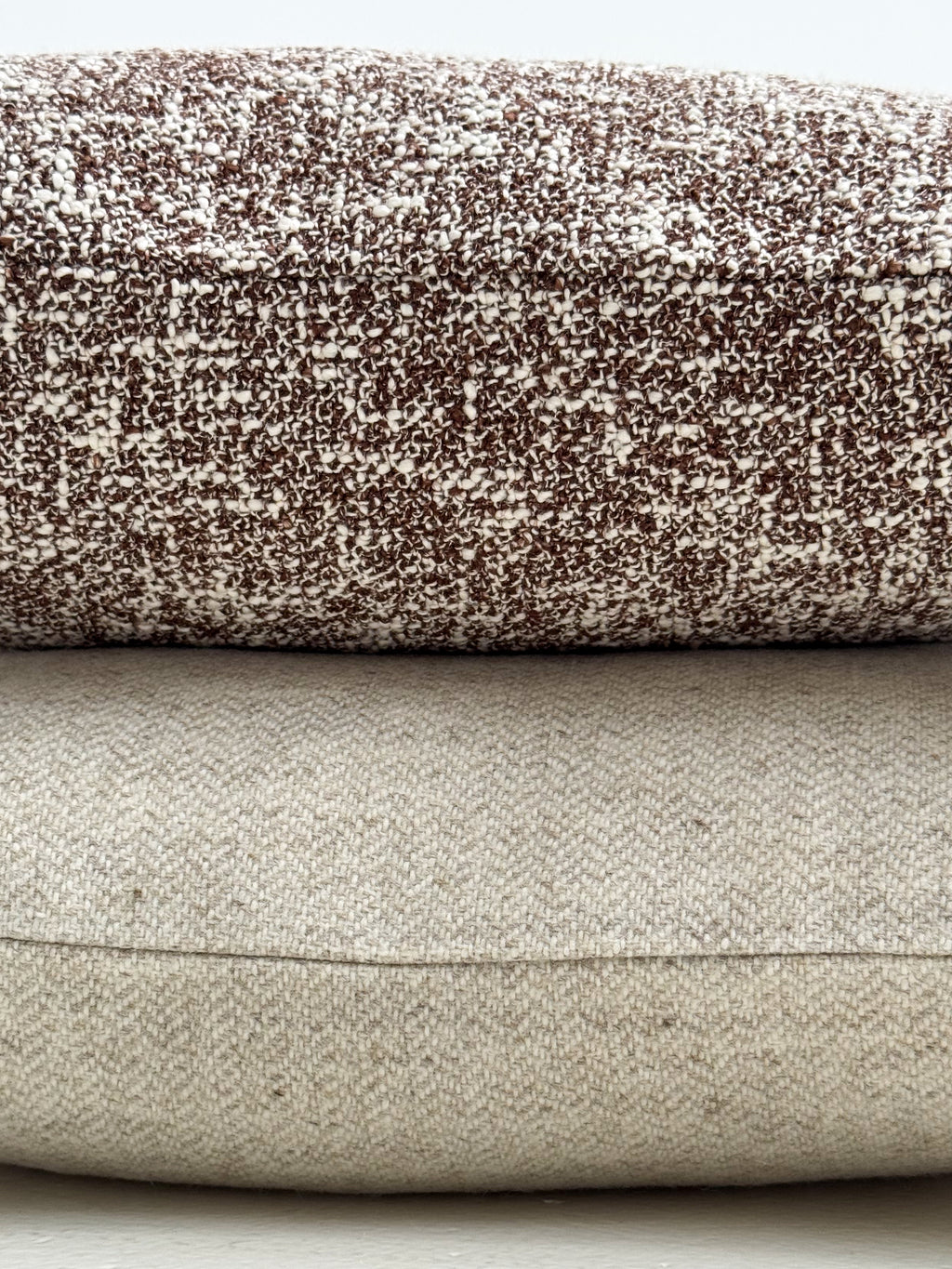 Chunky Cotton Pillow - Brown Pattern 