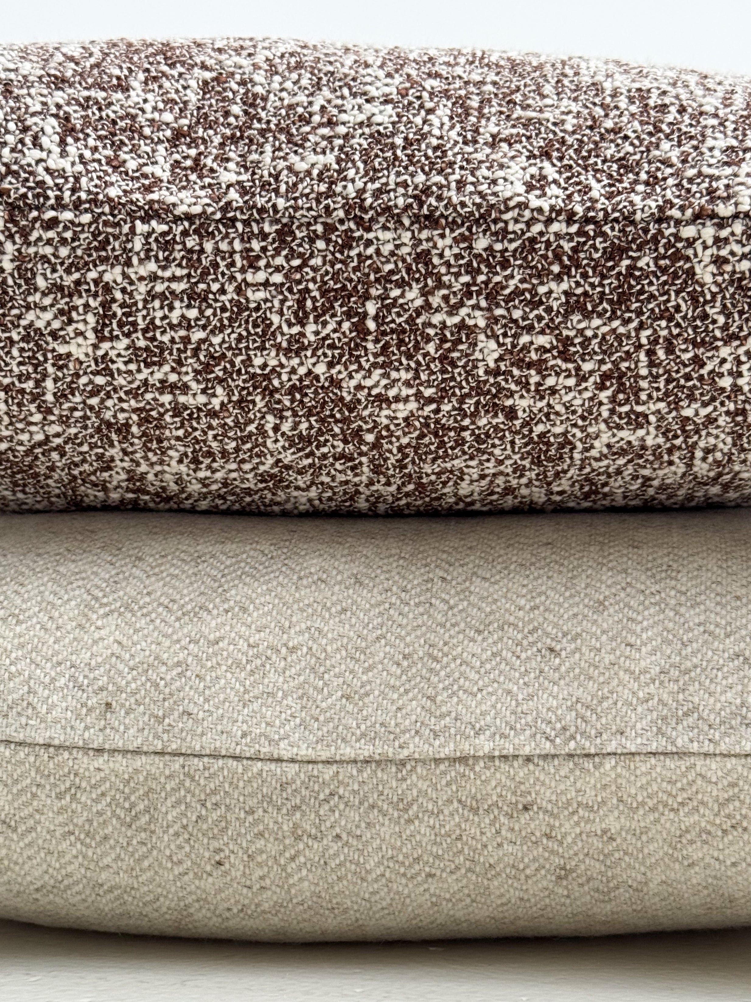 Chunky Cotton Pillow - Brown Pattern 