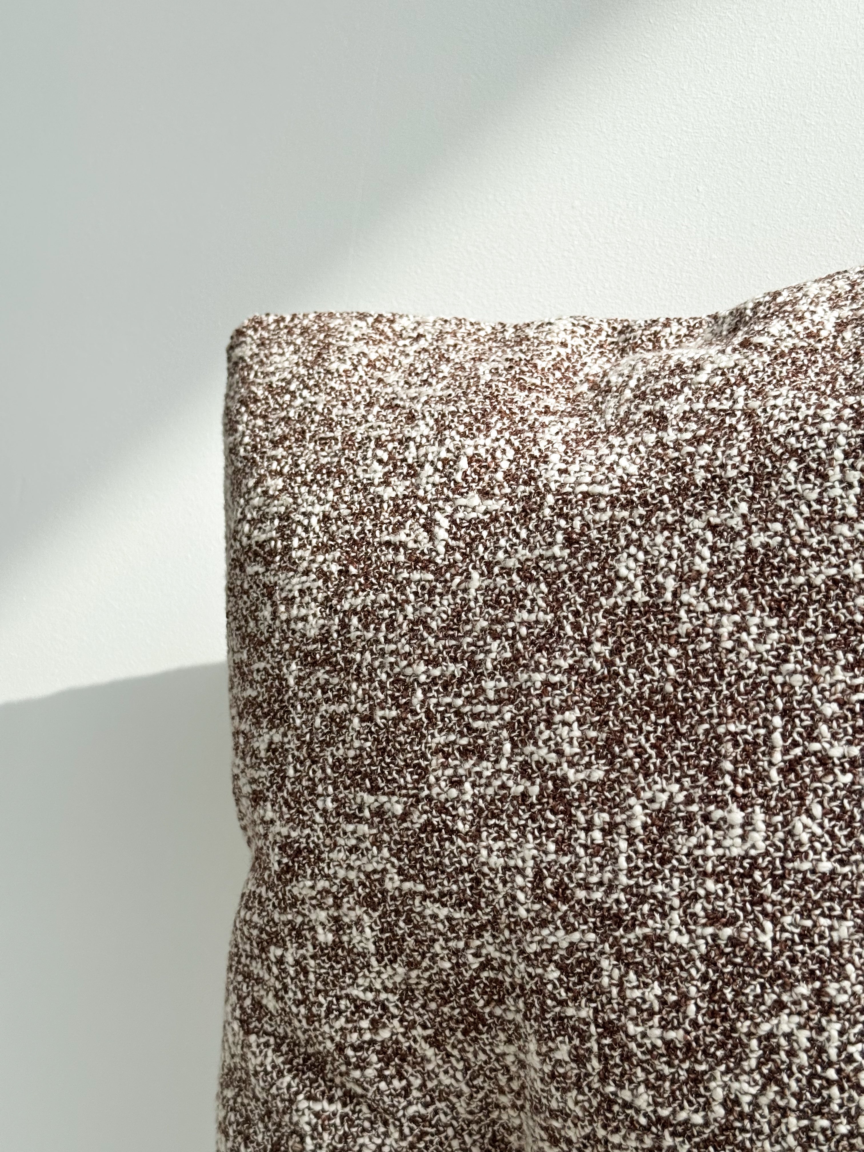 Chunky Cotton Pillow - Brown Pattern 