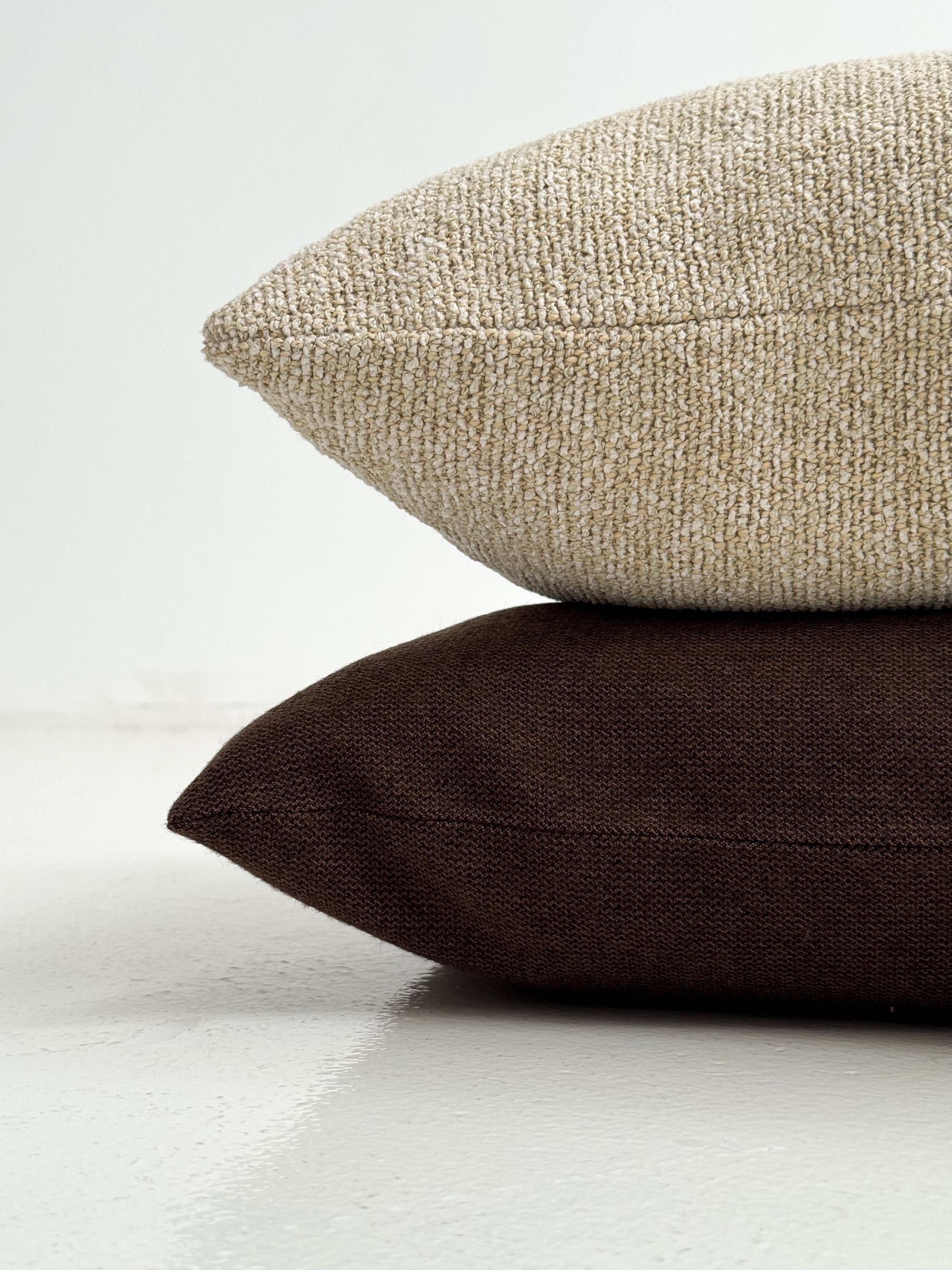 Chunky Cotton Pillow - Beige 